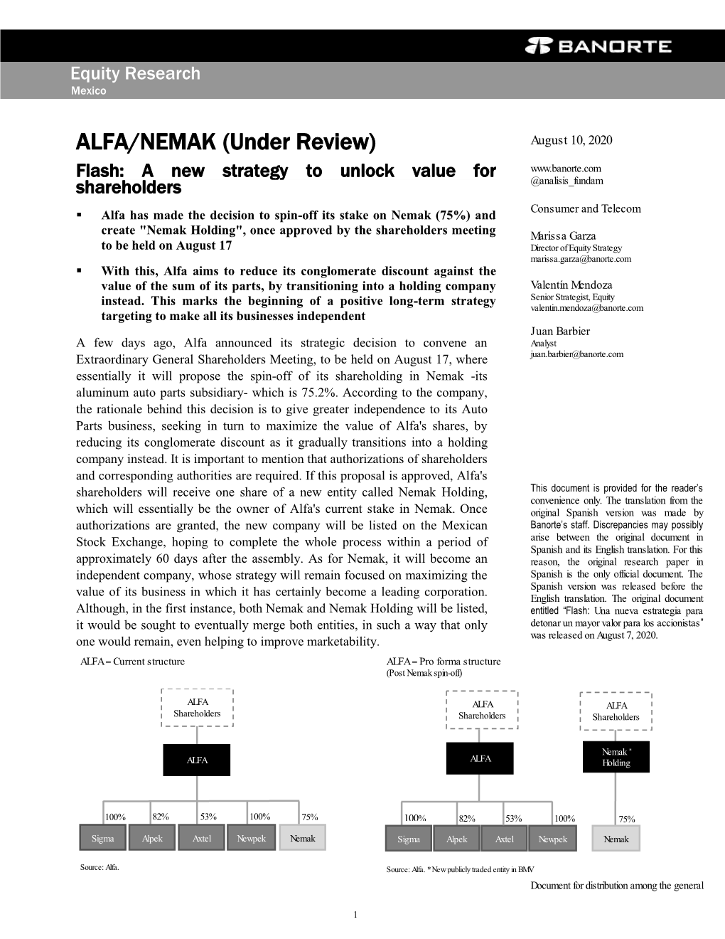 ALFA/NEMAK (Under Review) August 10, 2020