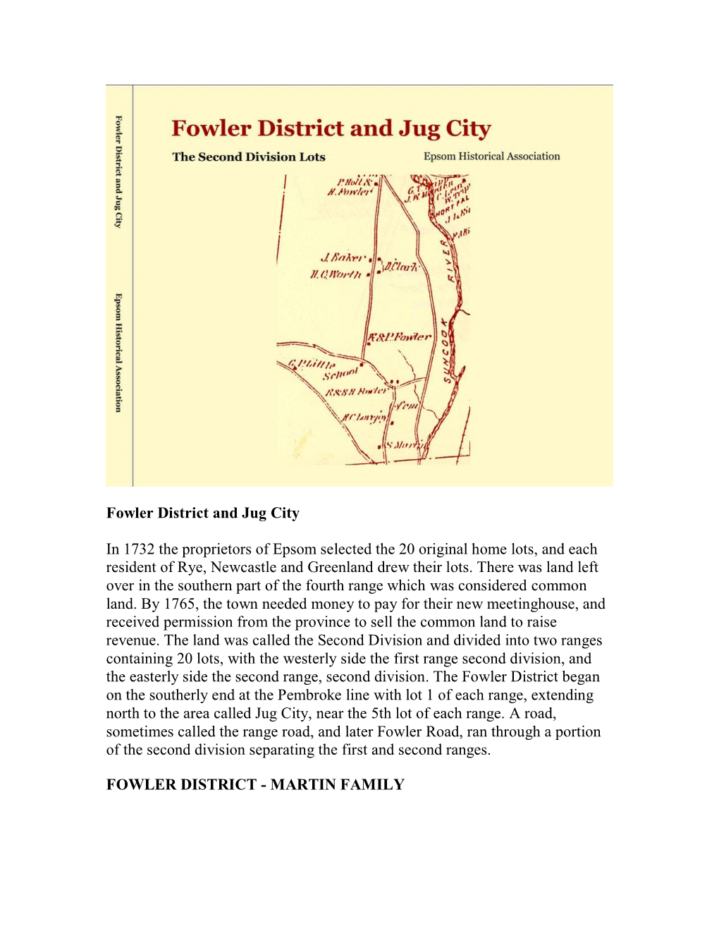 Fowler District and Jug City