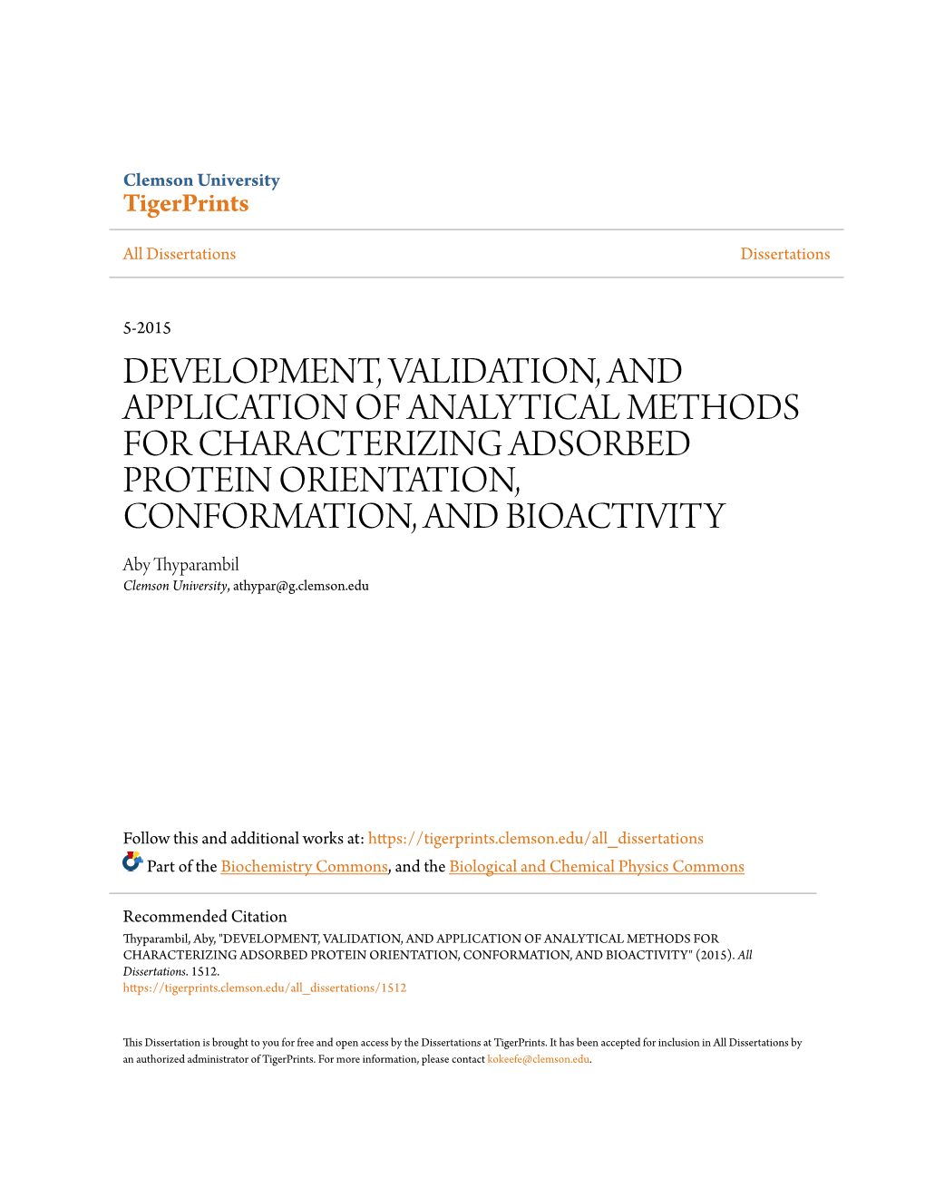 Development, Validation, and Application of Analytical Methods for Characterizing Adsorbed Protein Orientation, Conformation, An