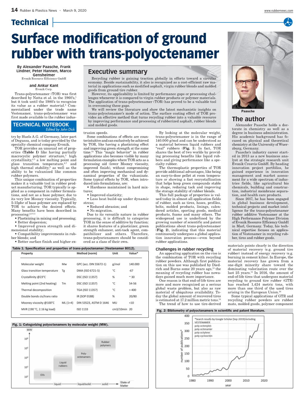 Surface Modi Cation of Ground Rubber with Trans-Polyoctenamer