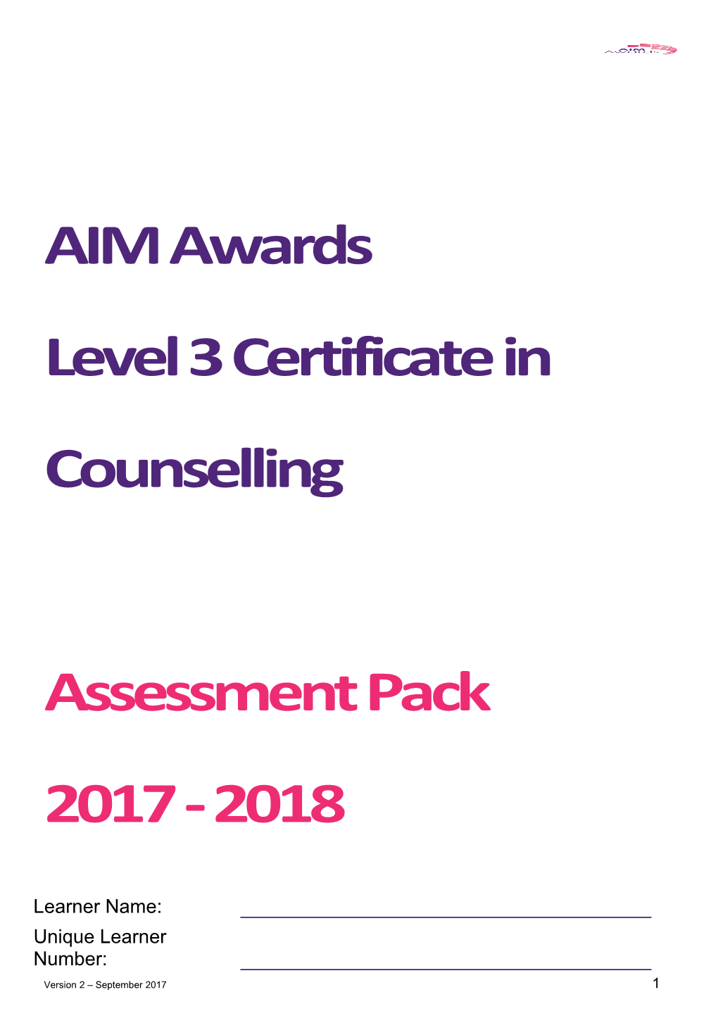 Level 3 Certificate in Counselling