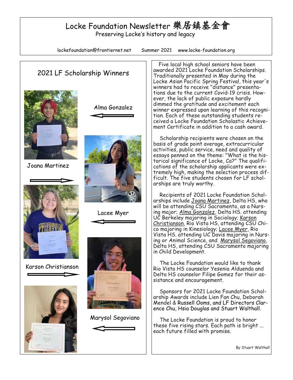 2021 Summer Newsletter