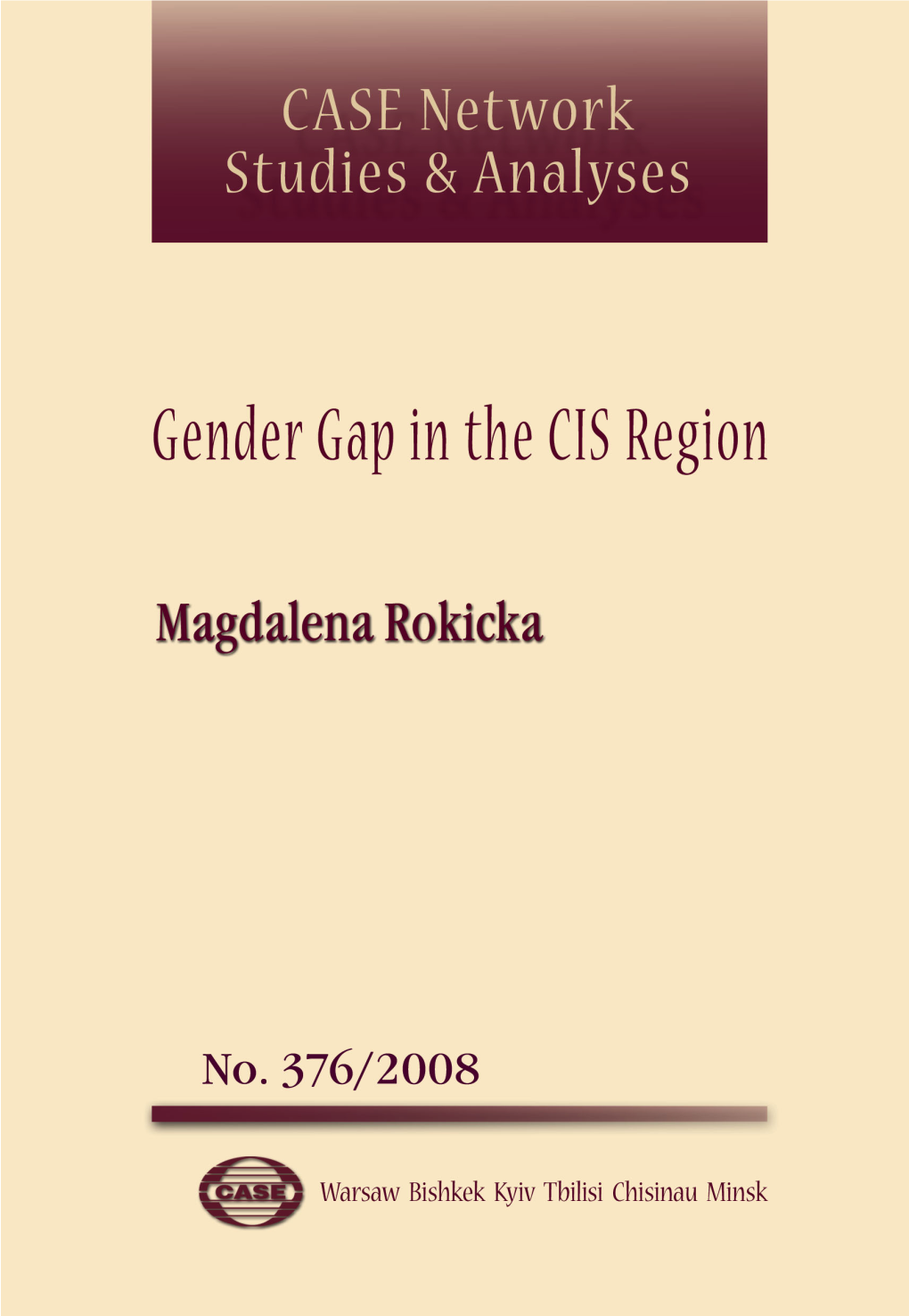 Gender Gap in the CIS Region