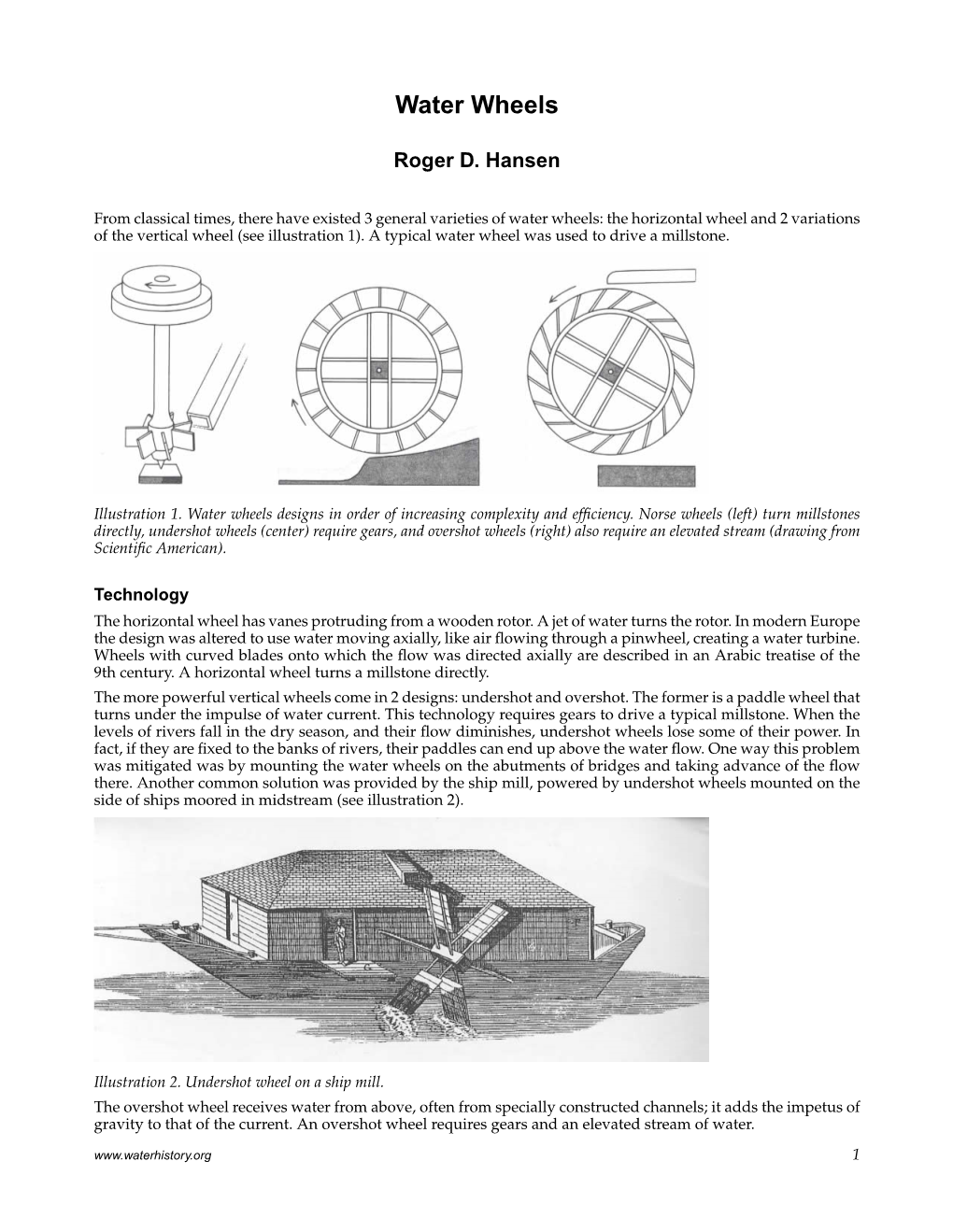 Water Wheels