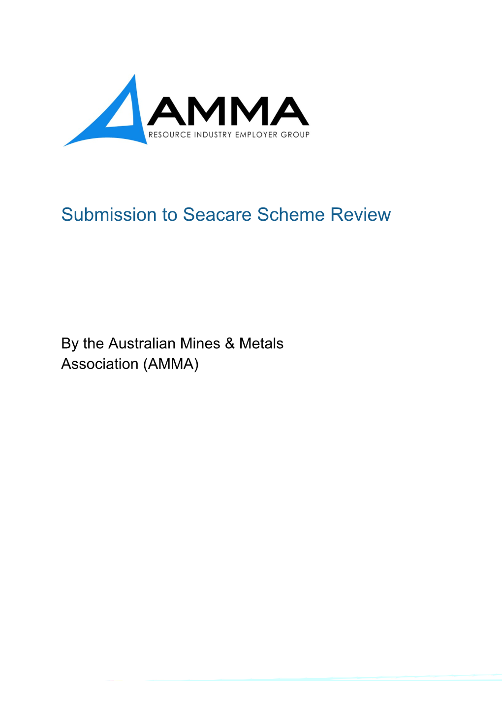 AMMA Submission Seacare Review