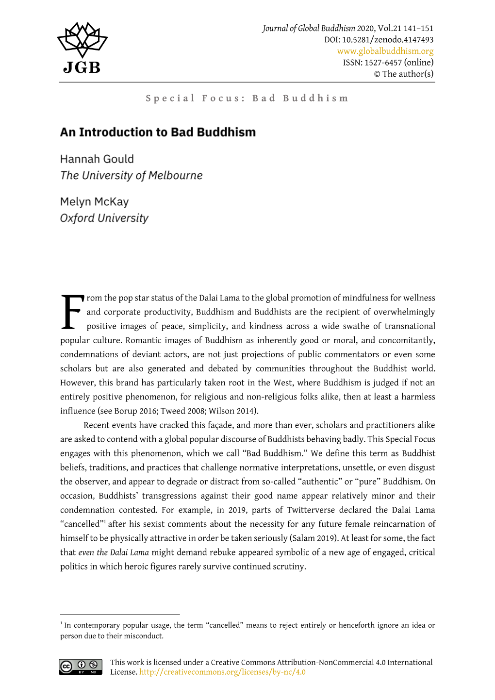 Special Focus: Bad Buddhism