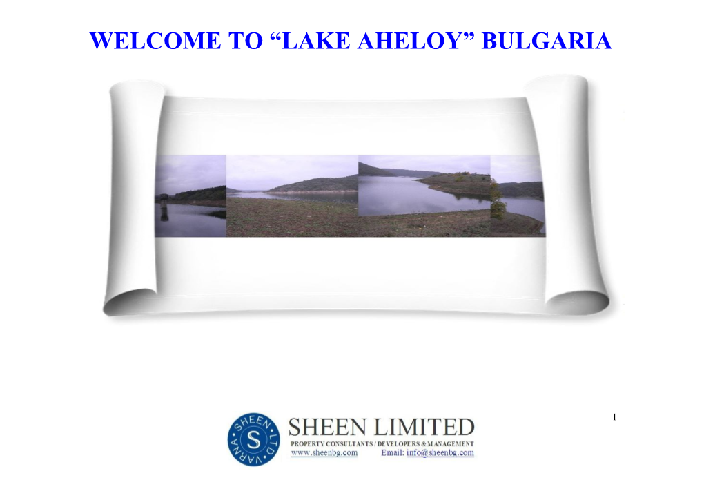 Welcome to “Lake Aheloy” Bulgaria