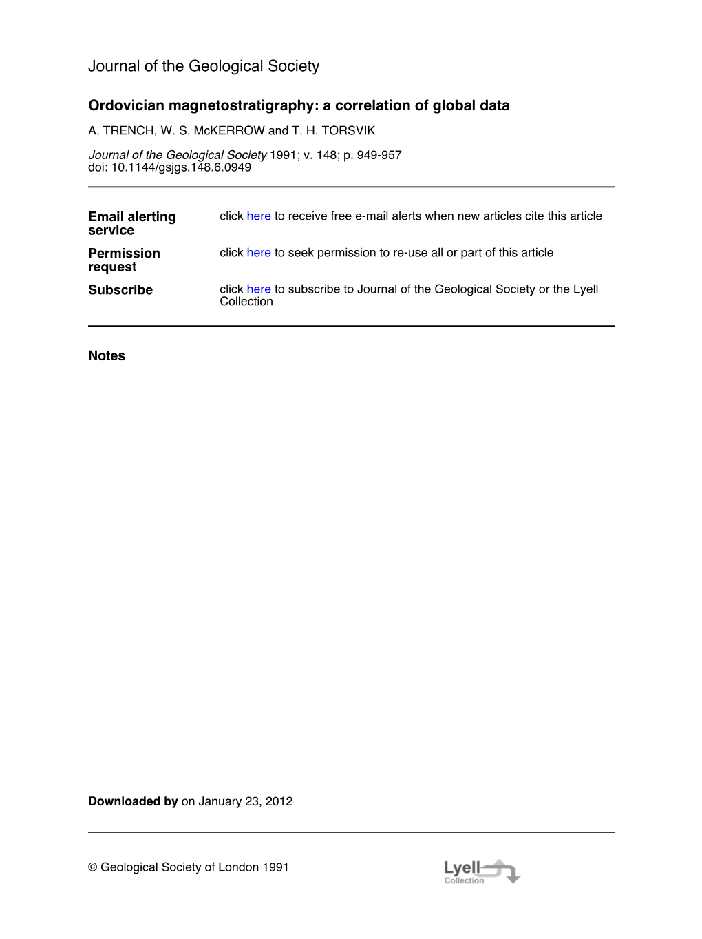 Journal of the Geological Society