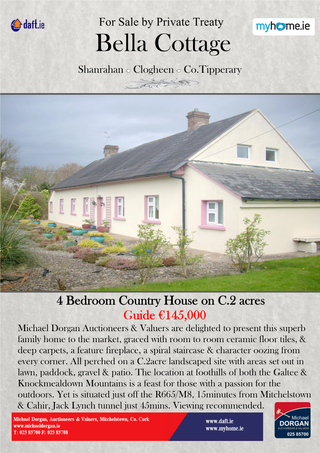 Bella Cottage Shanrahan Clogheen Co.Tipperary