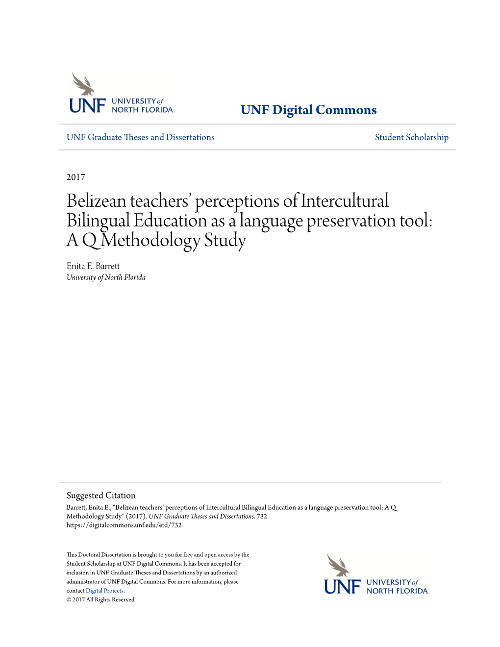 Belizean Teachers' Perceptions Of