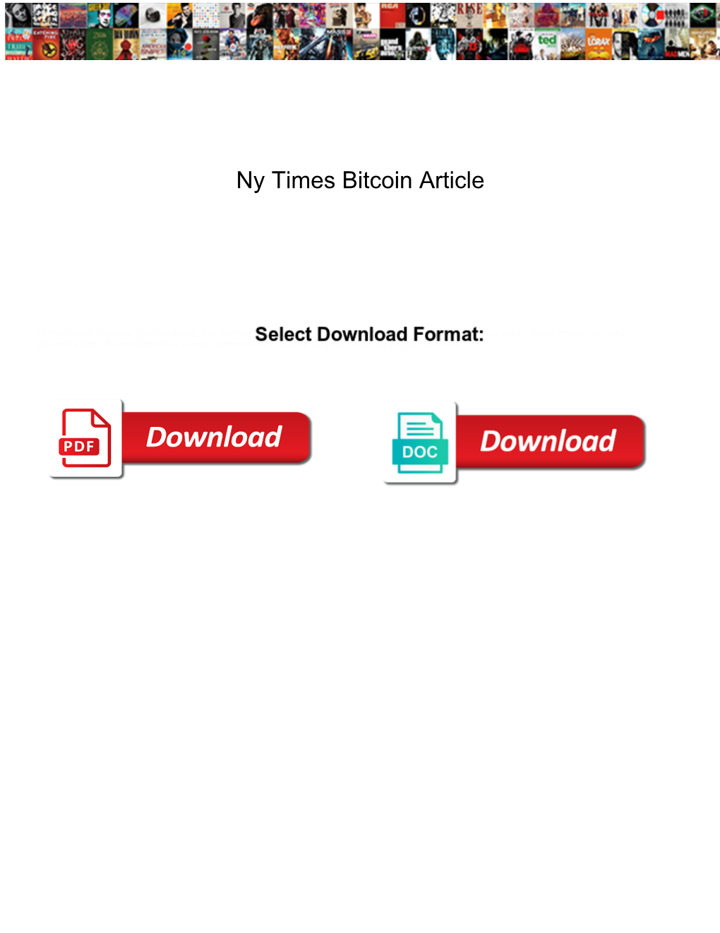 Ny Times Bitcoin Article