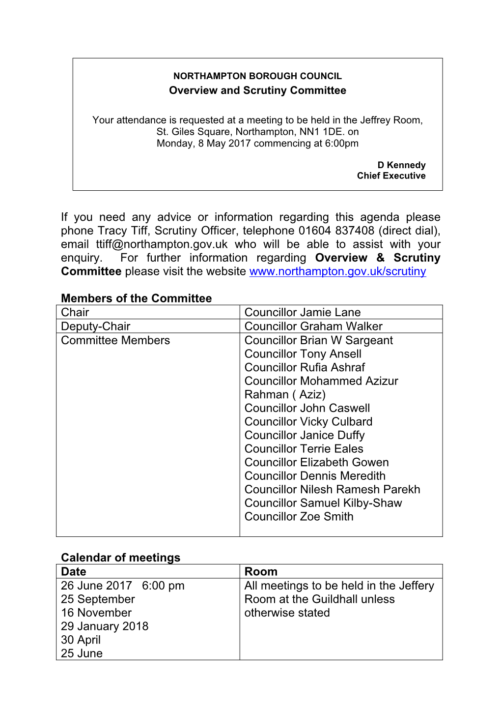 (Public Pack)Agenda Document for Overview & Scrutiny Committee, 08
