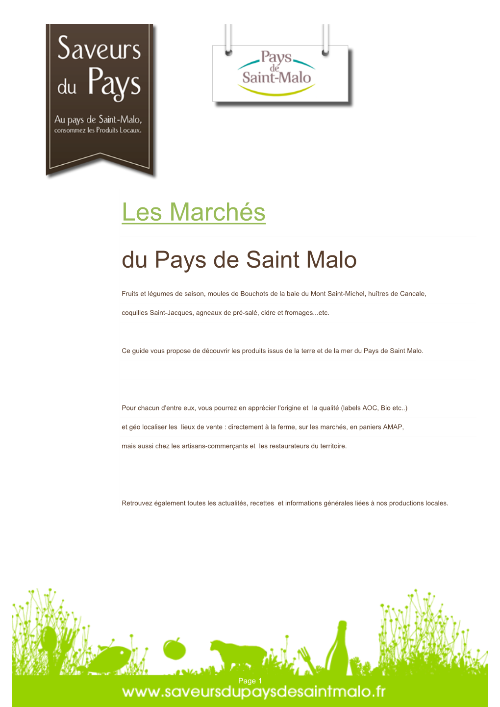 Les Marchés Du Pays De Saint Malo