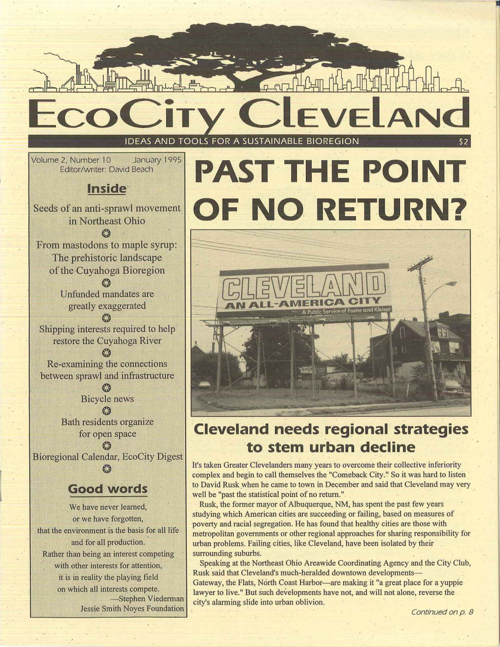 Ecocity Cleveland January 1995