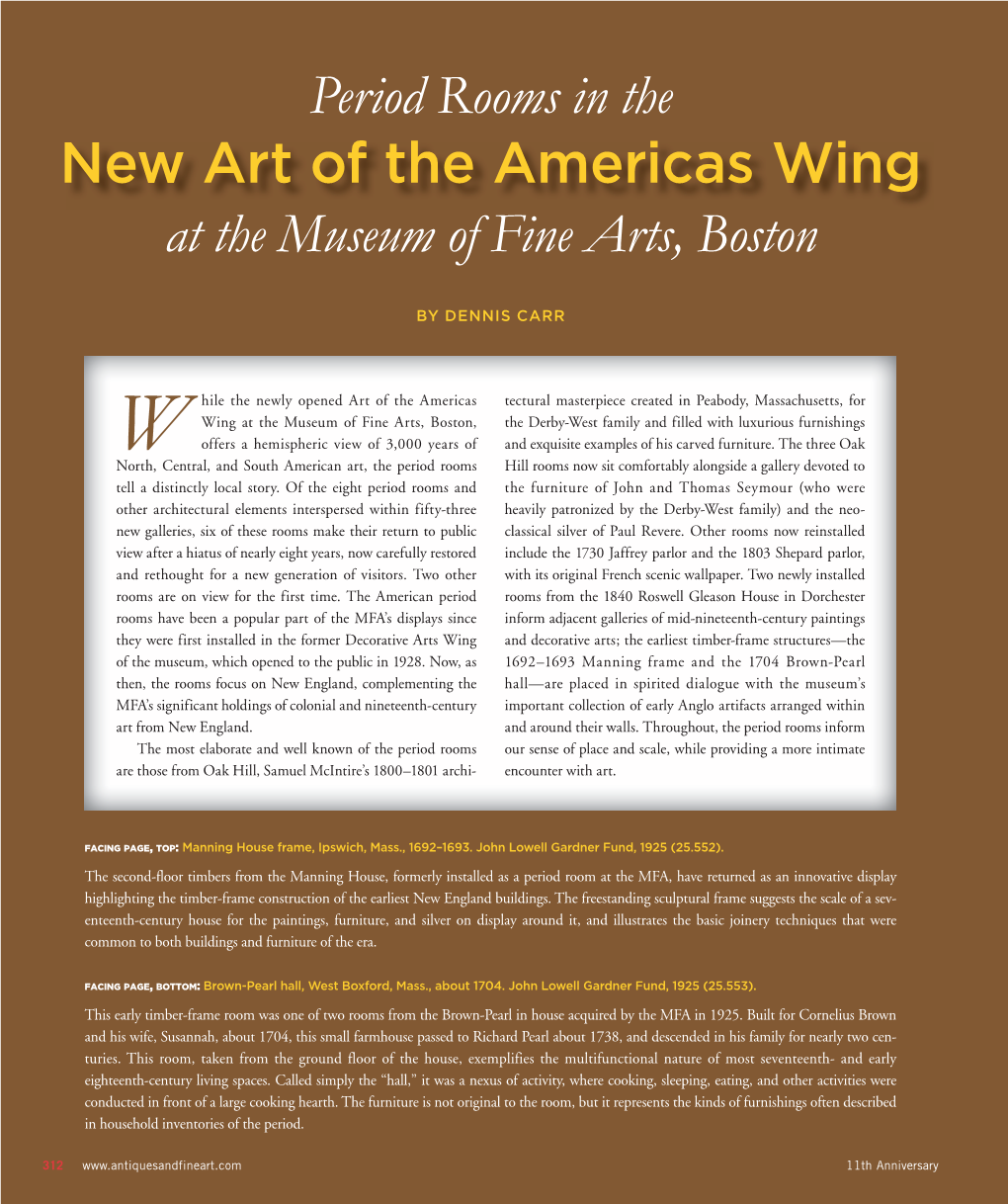 New Art of the Americas Wing at the Museum of Fine Arts, Boston