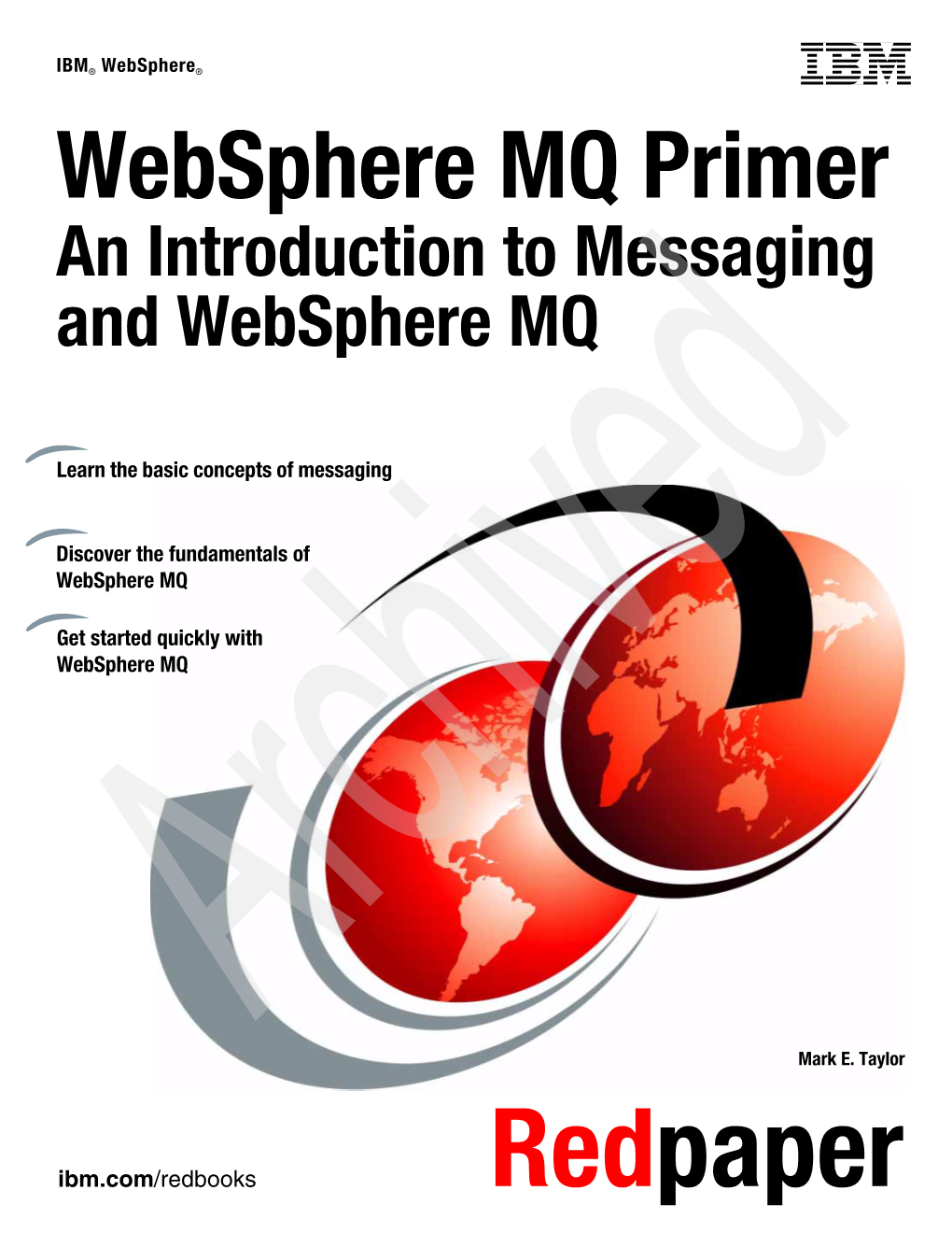 Websphere MQ Primer an Introduction to Messaging and Websphere MQ