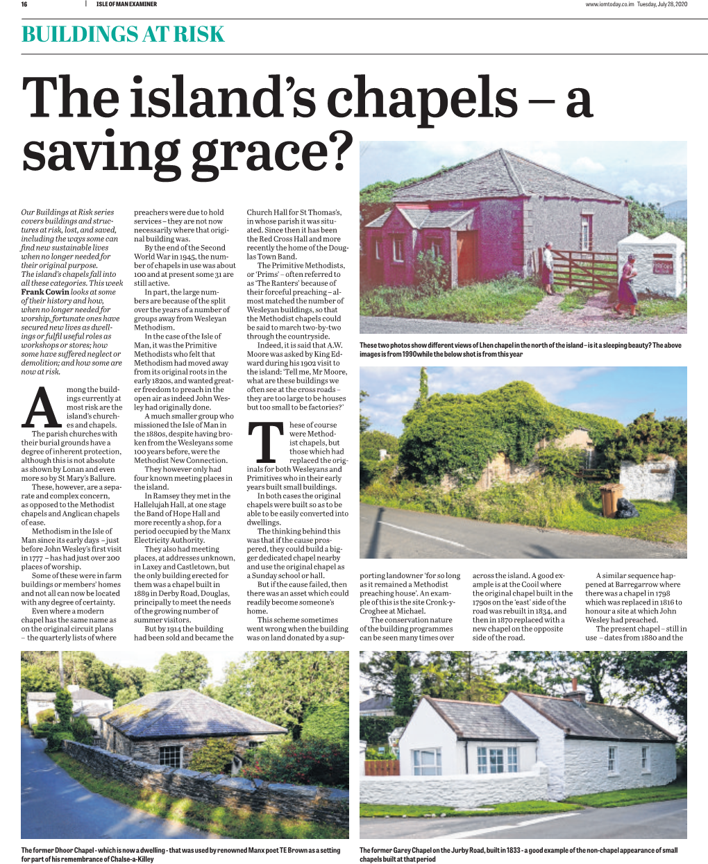 The Island's Chapels – a Saving Grace?