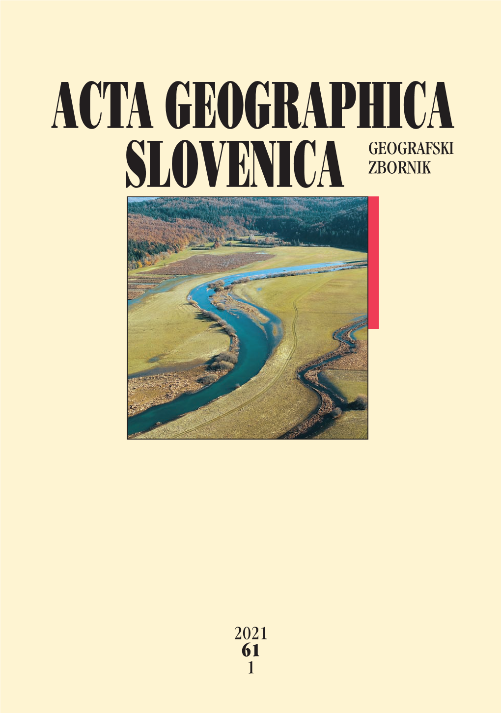 Acta Geographica Slovenica Geografski