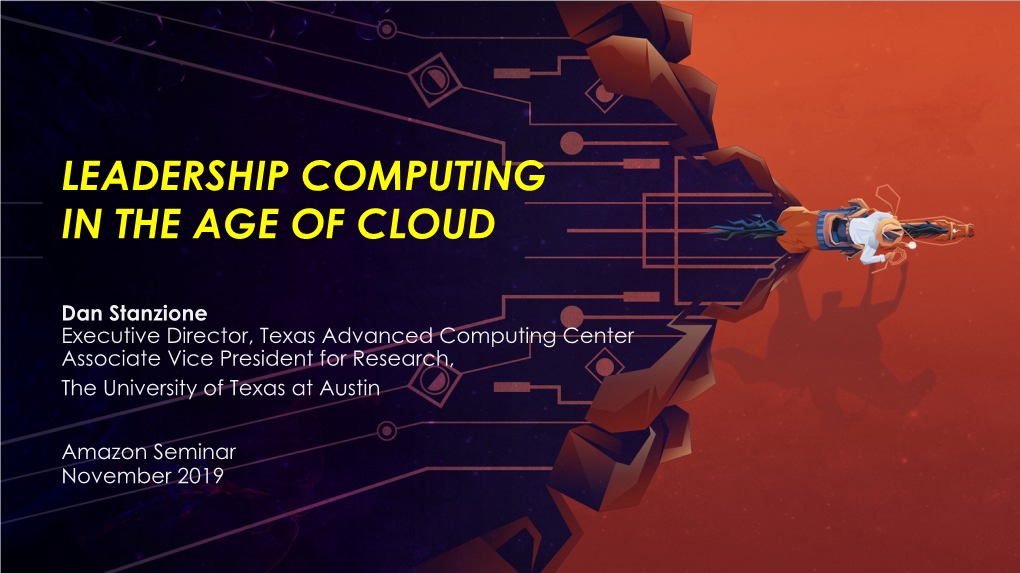 Leadership Computing in the Age of Cloud