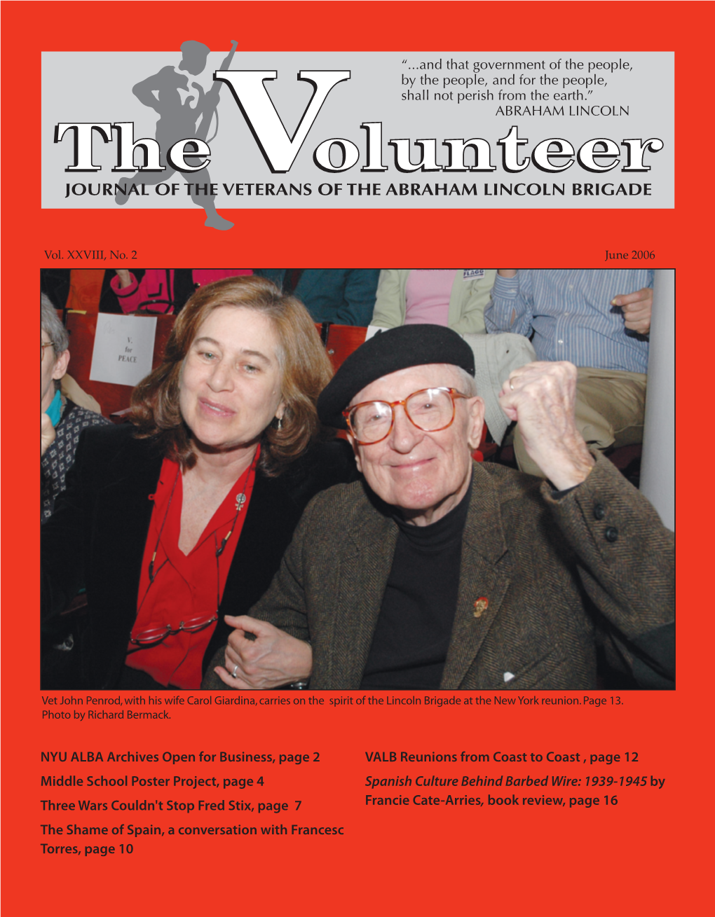 The Volunteer the Volunteer Welcomes Paid Advertising Consistent with ALBA’S Broad Educational and Cultural Mission