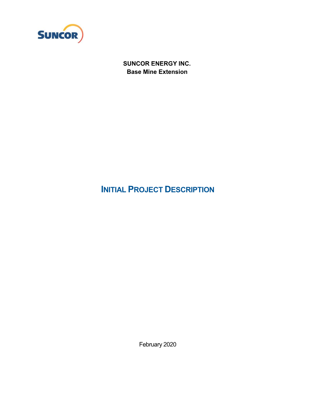 Suncor BMX-Initial Project Description FCM-FMMN