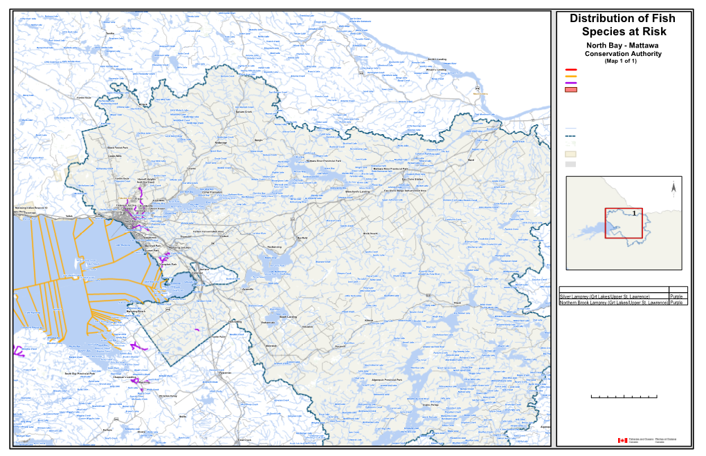 Distribution of Fish Species at Risk