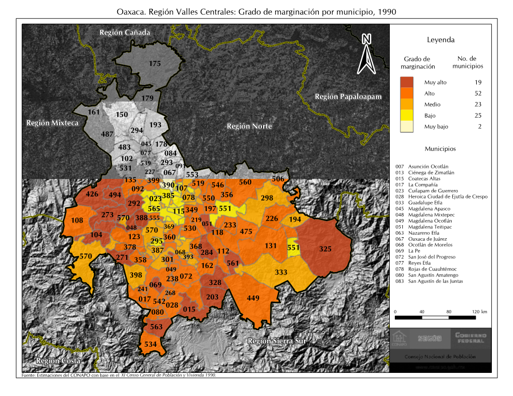 Desigualdad Regional Y Marginación Municipal En México, 1990
