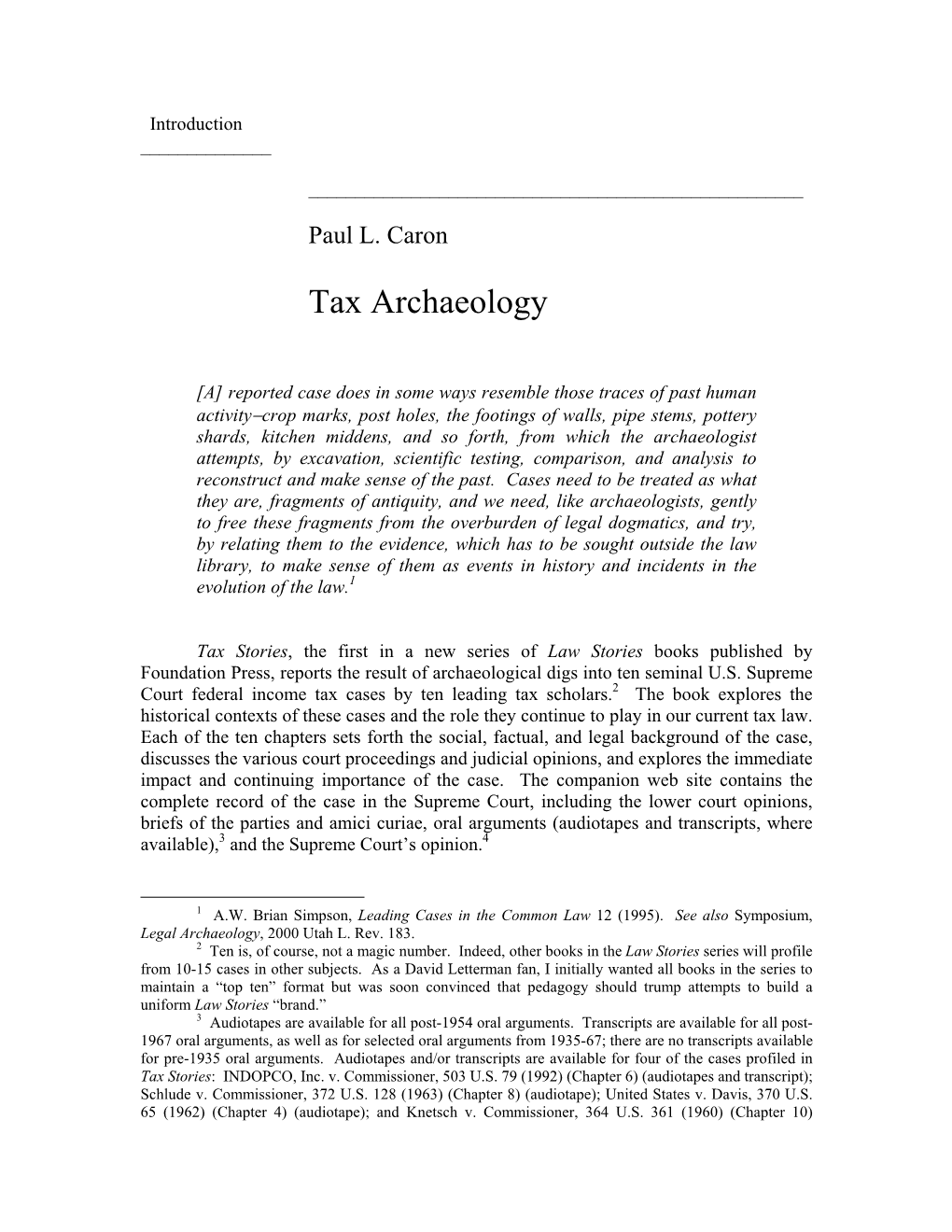 Tax Archaeology (Pdf)