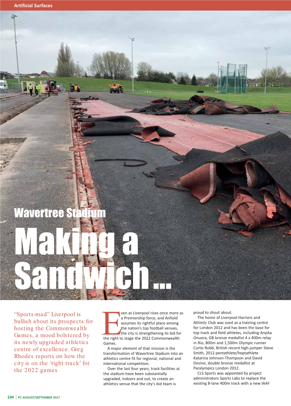 Wavertree Stadium Making a Sandwich