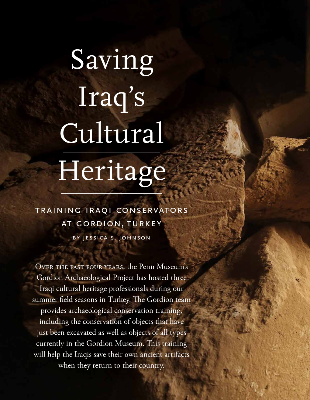Saving Iraq's Cultural Heritage