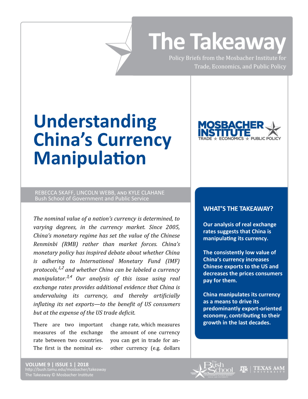 Understanding China's Currency Manipulation