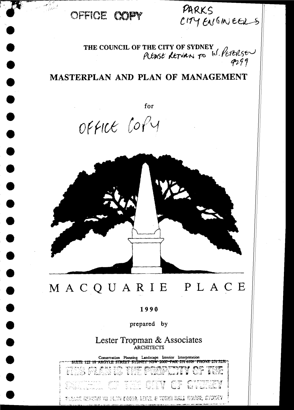 Macquarie Place Park Plan of Management And