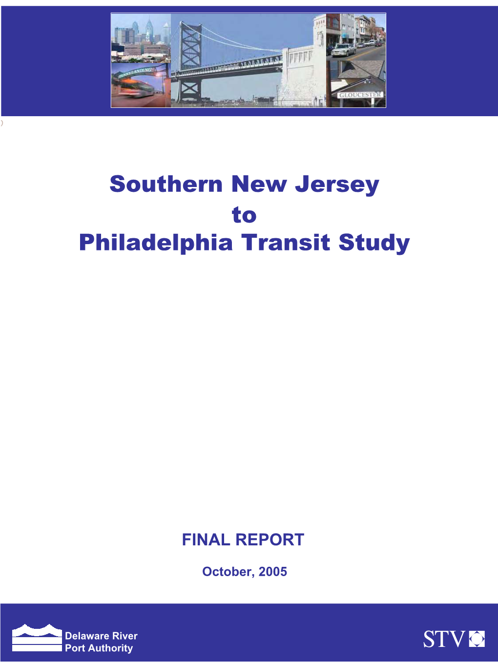 Southern New Jersey to Philadelphia Transit Study