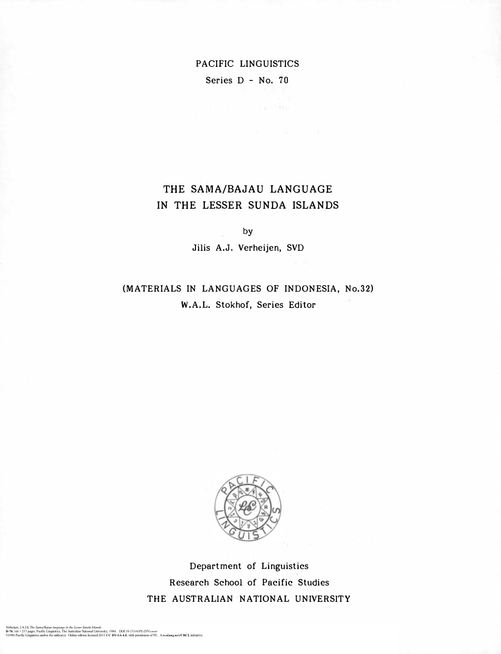 The Sama/Bajau Language in the Lesser Sunda Islands