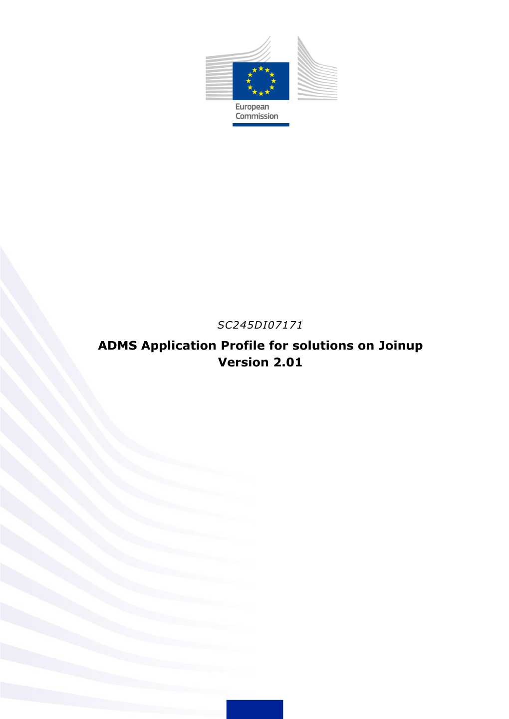 ADMS Application Profile for Solutions on Joinup Version 2.01