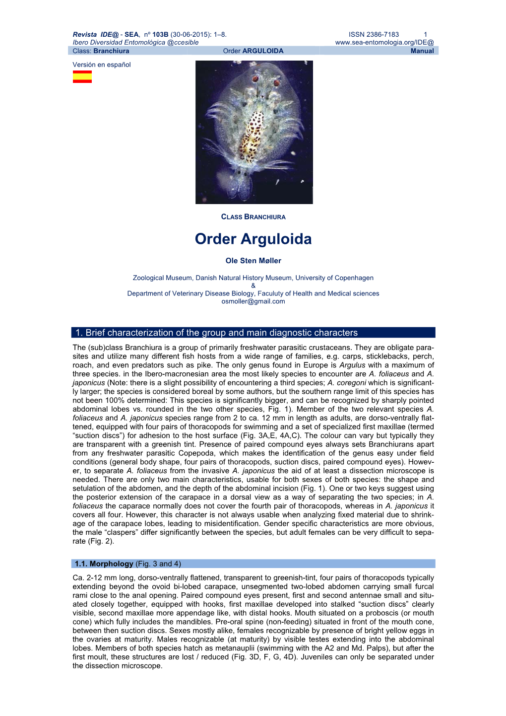 Order ARGULOIDA Manual Versión En Español