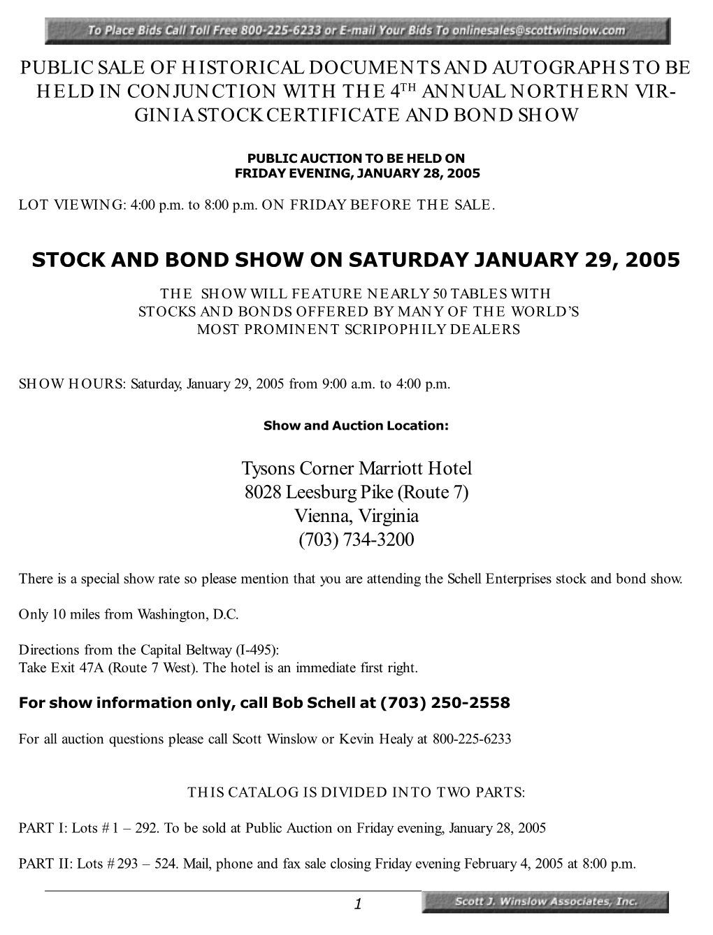 Ginia Stock Certificate and Bond Show
