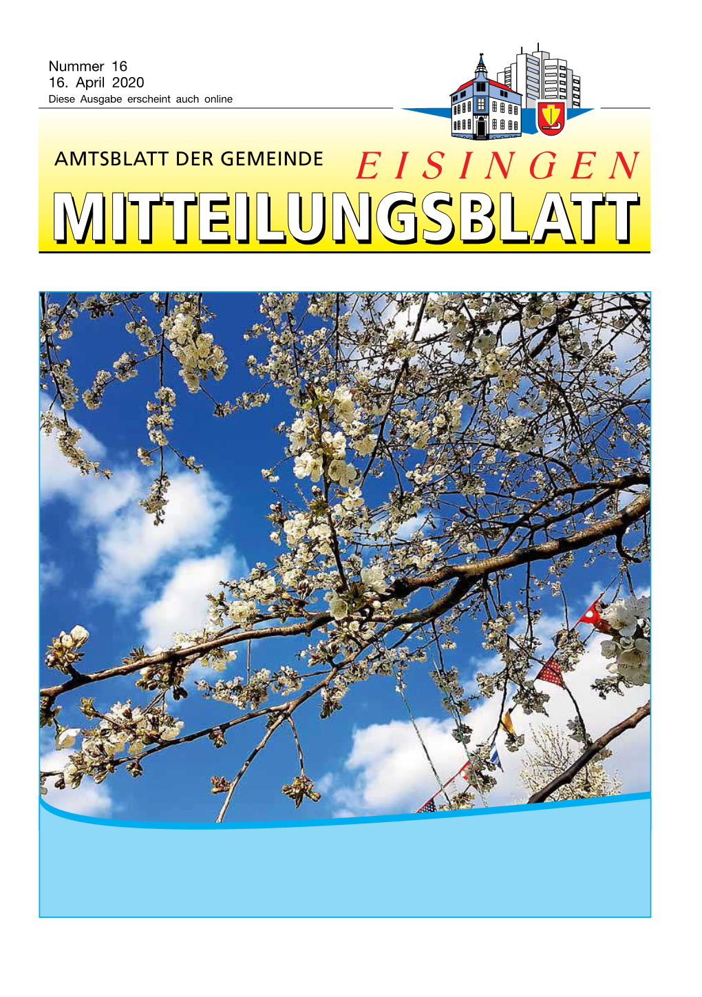 Und Mitteilungsblatt Ausgabe 16 Vom 16. April 2020