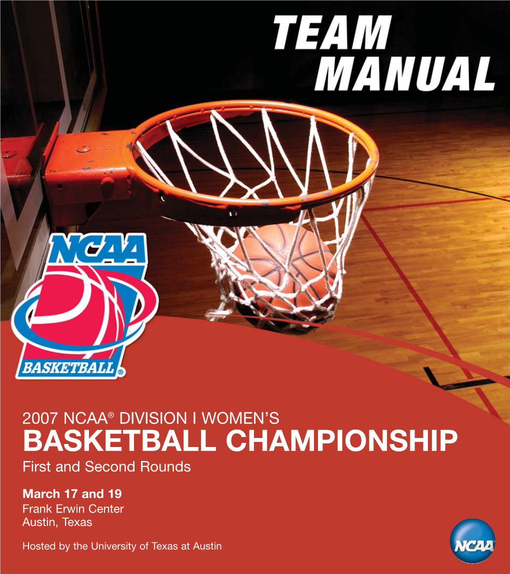 2007 NCAA Division I Women's Basketball Championship First And