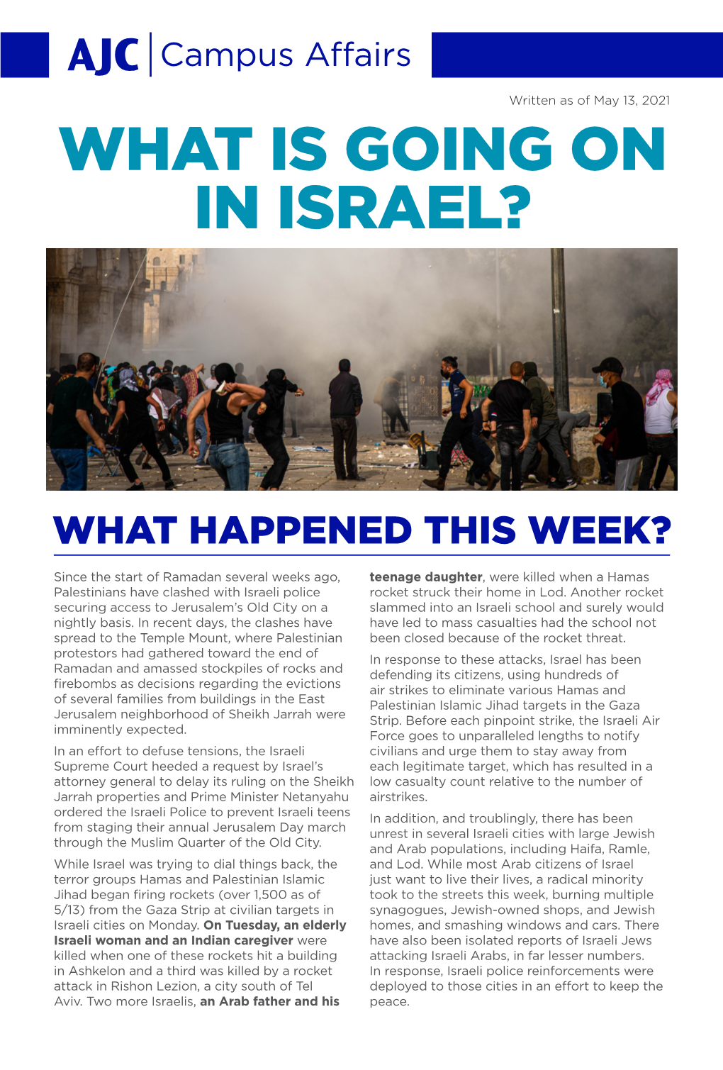 What Is Going on in Israel?