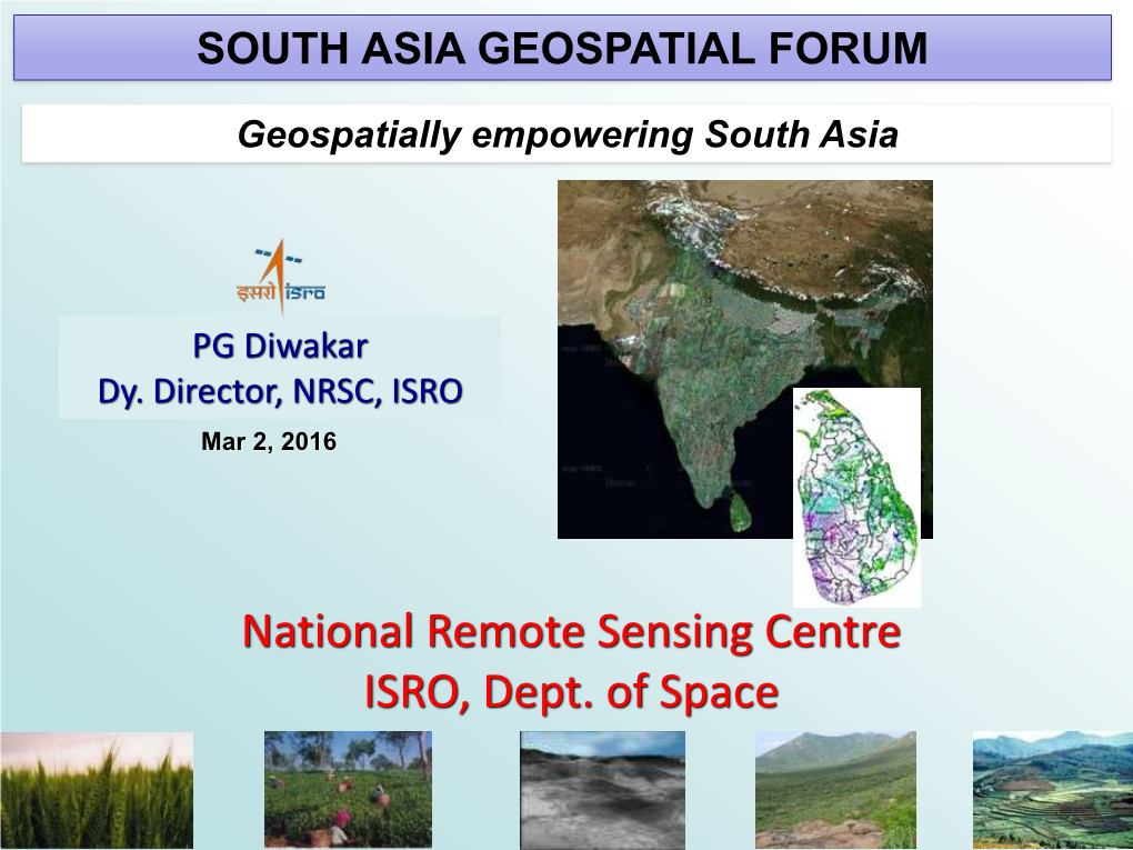 Geospatially Empowering South Asia