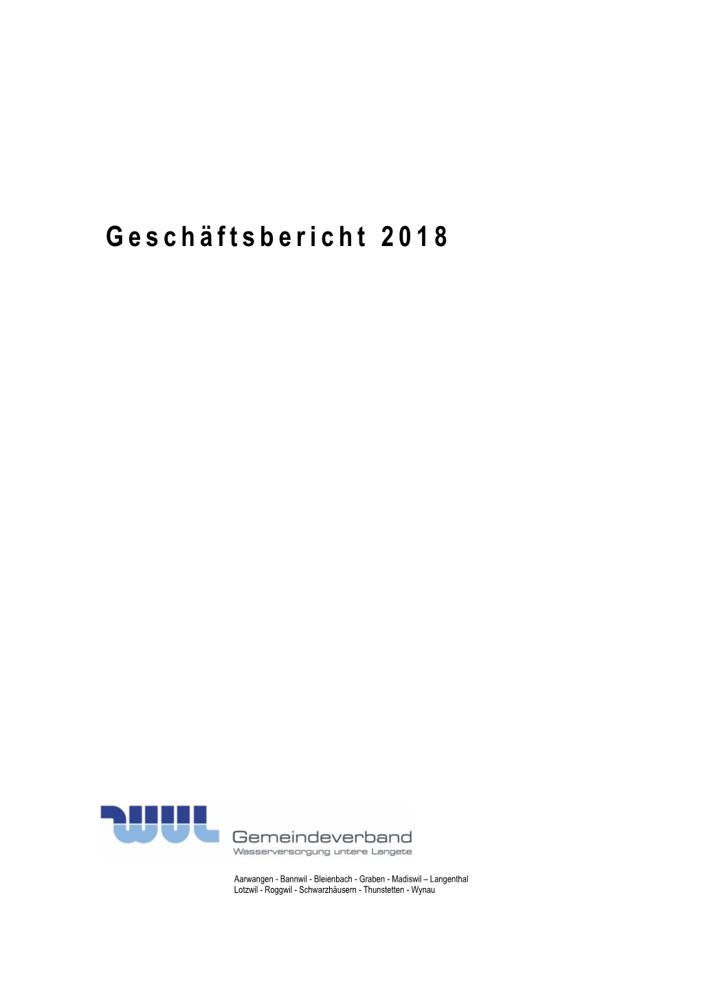 Geschäftsbericht 201 8