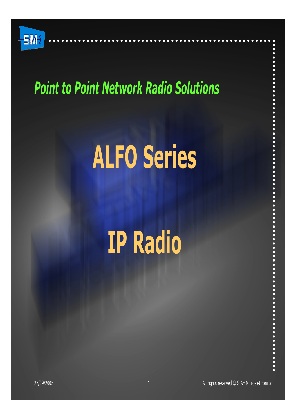 ALFO Series IP Radio