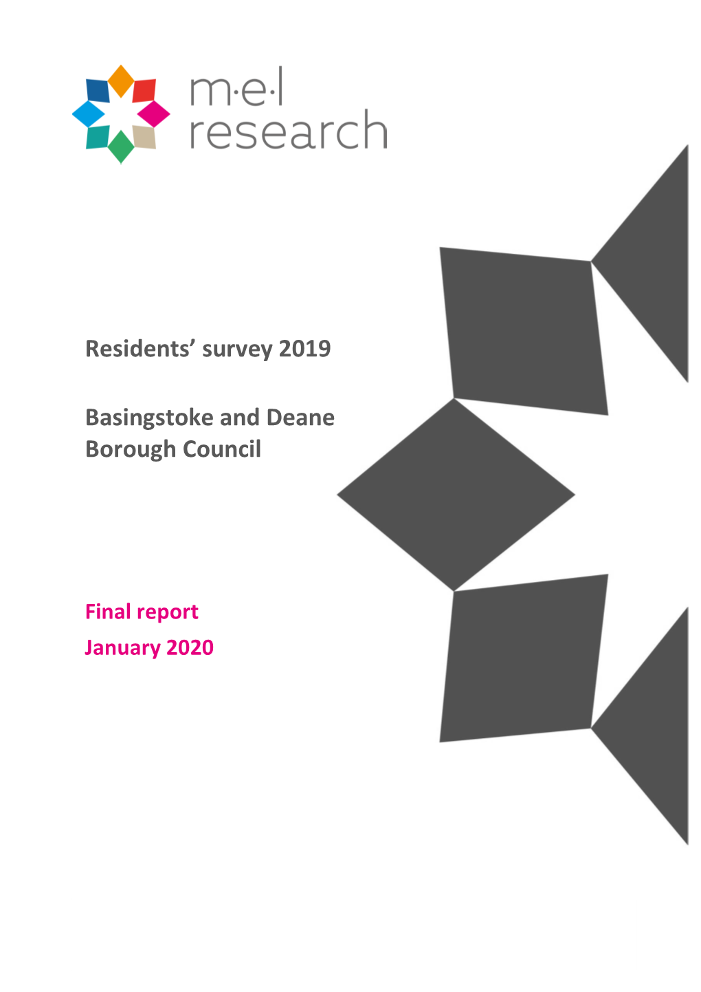 Residents' Survey 2019 Basingstoke and Deane Borough Council Client