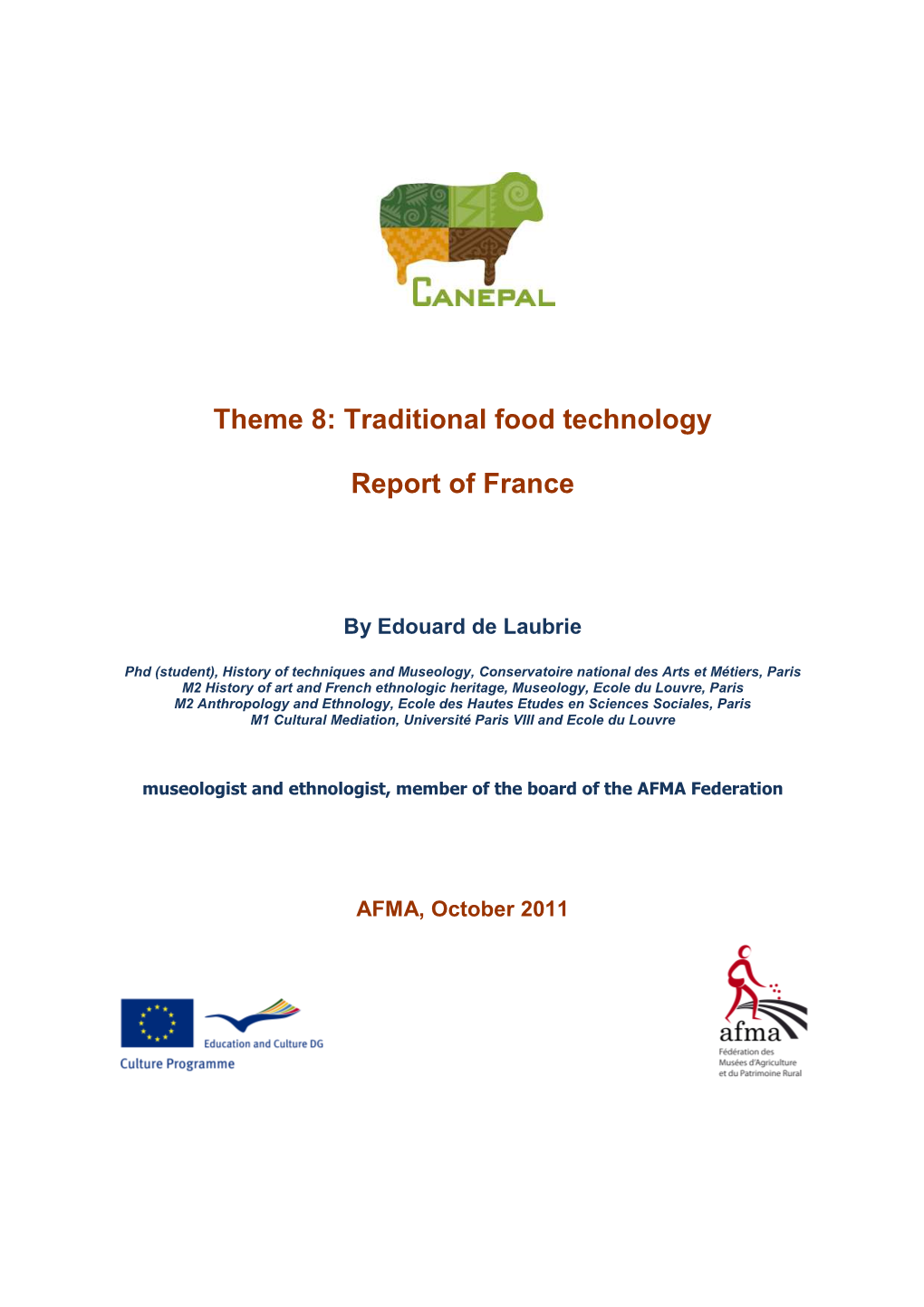 Traditional Food Technology in France