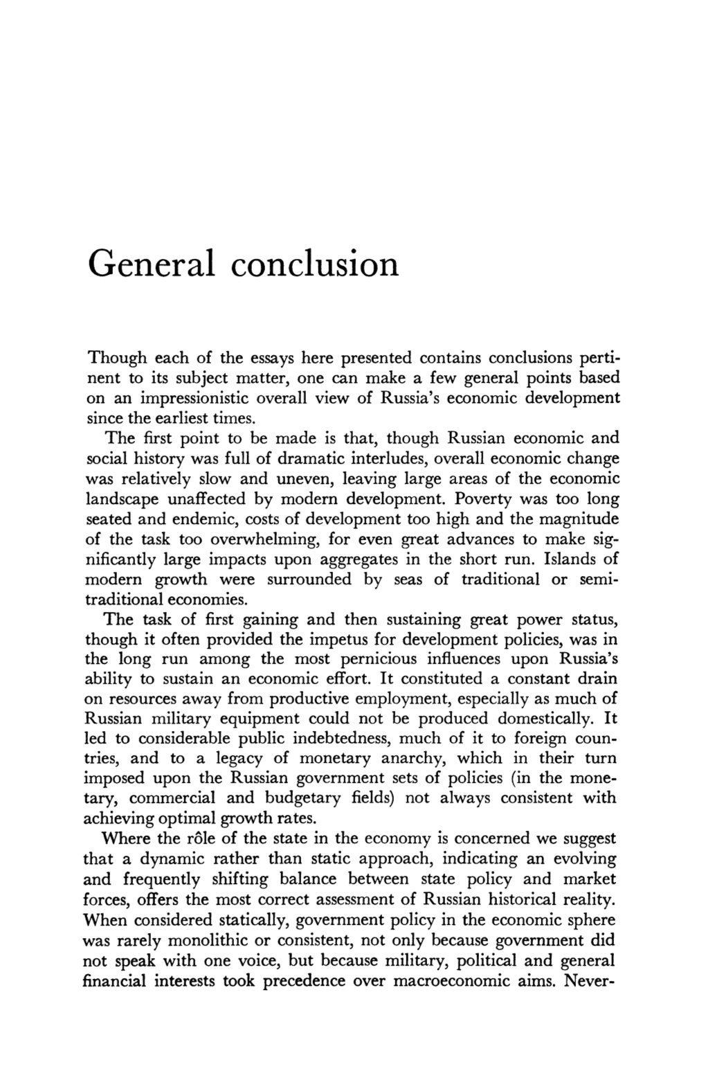 General Conclusion