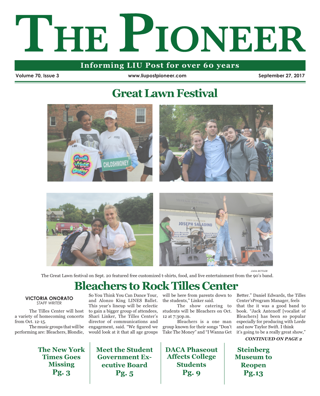 Bleachers to Rock Tilles Center Great Lawn Festival