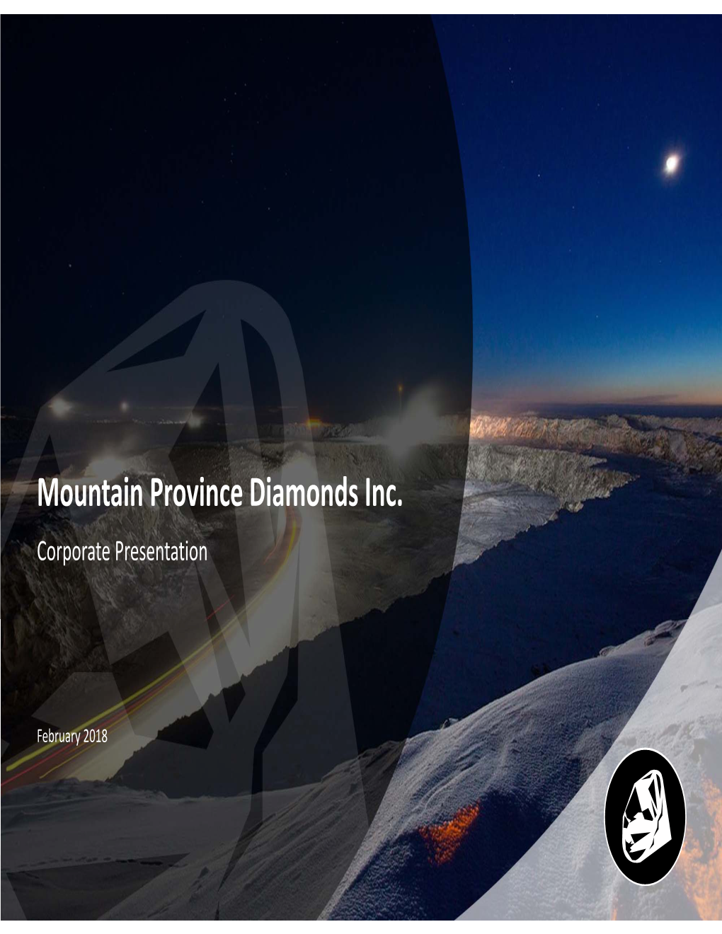 Mountain Province Diamonds Inc. Corporate Presentation