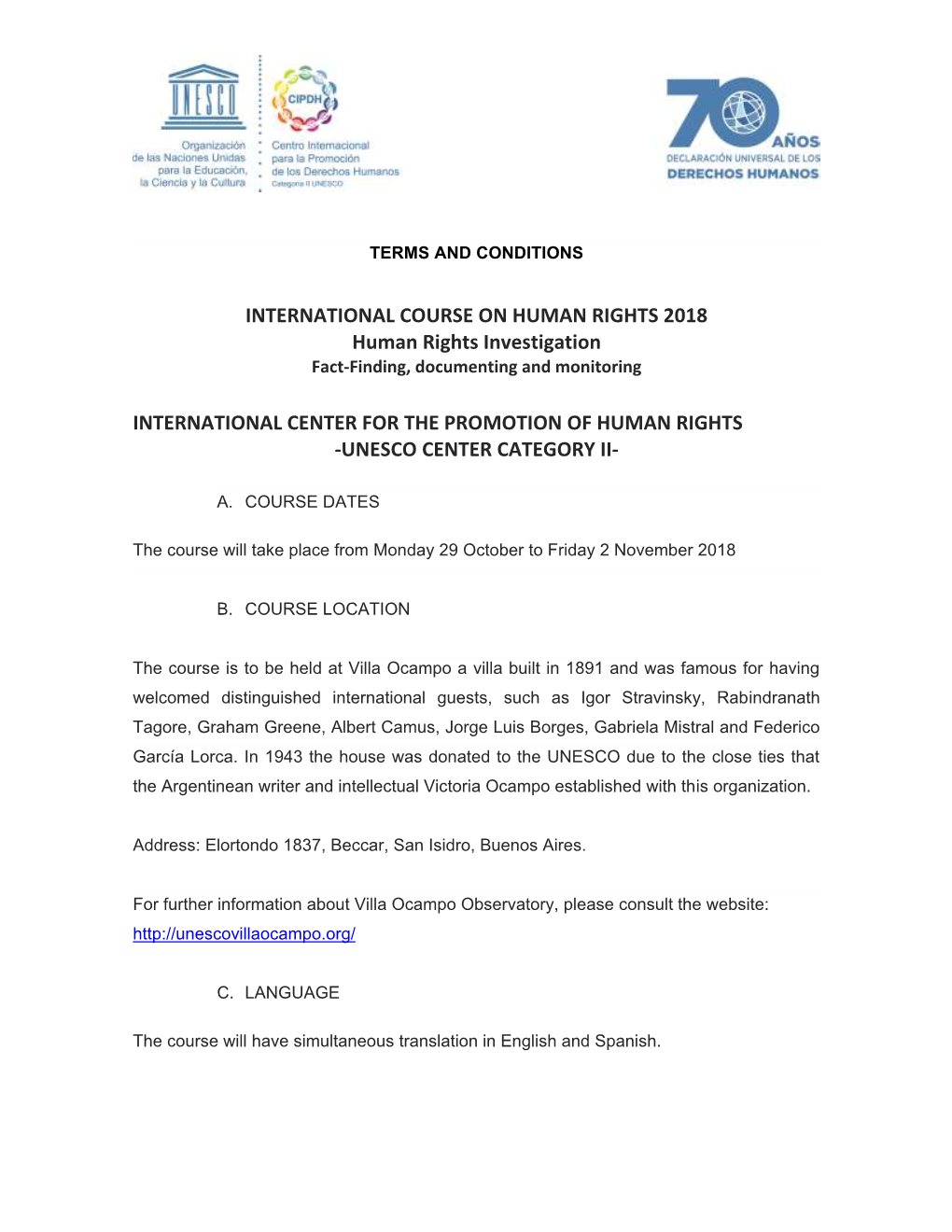 URSE on HUMAN RIGHTS 2018 Human Rights Investigation Fact-Finding, Documenting and Monitoring