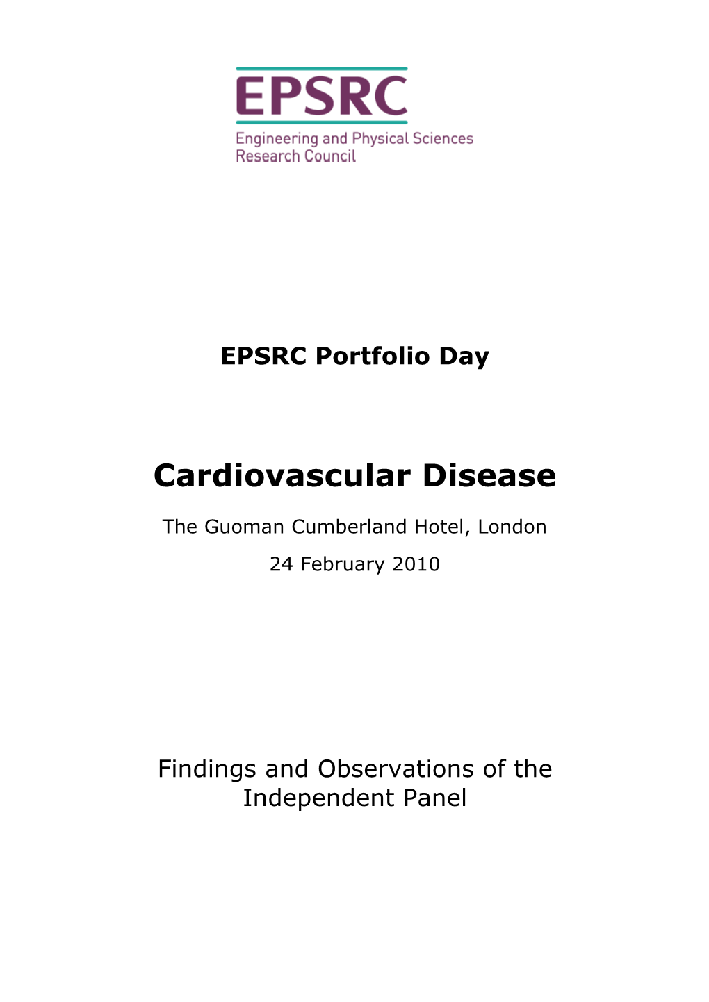 EPSRC Portfolio Day